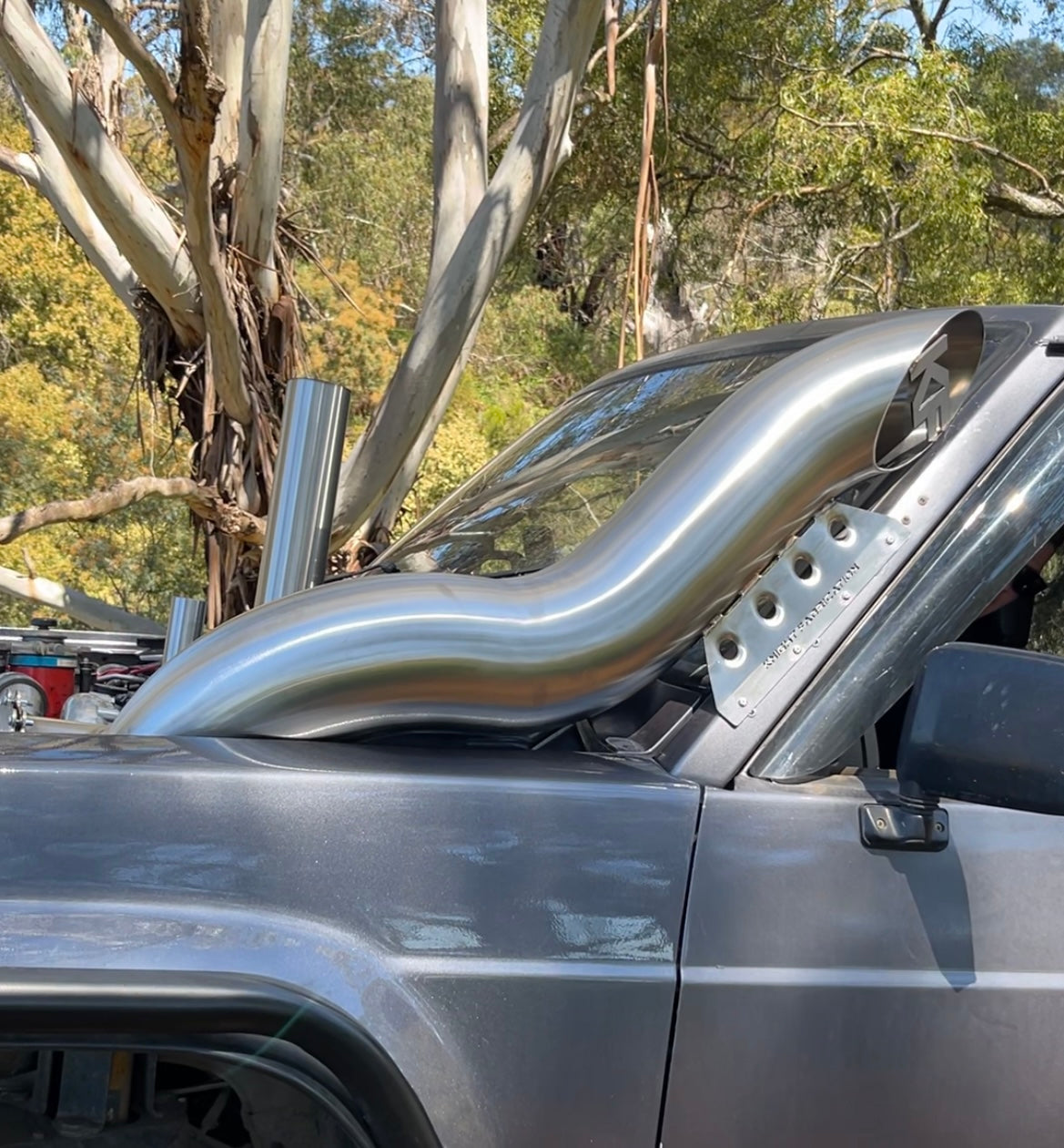 GQ Patrol 6” Low Cut Bonnet Entry Snorkel + Air box Package