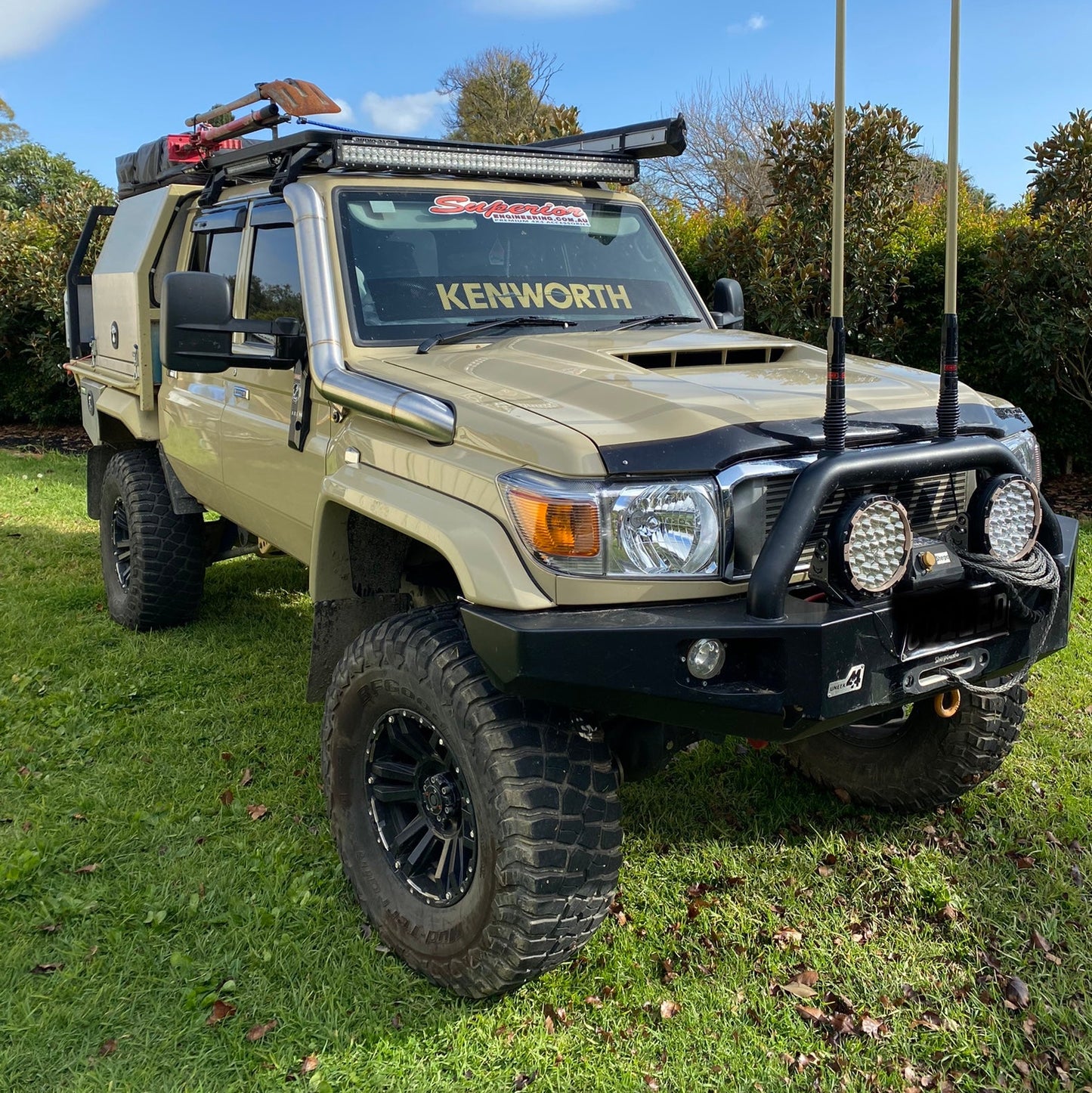 Toyota Landcruiser 79 Series Low Cut 4” Snorkel + Air Box Package