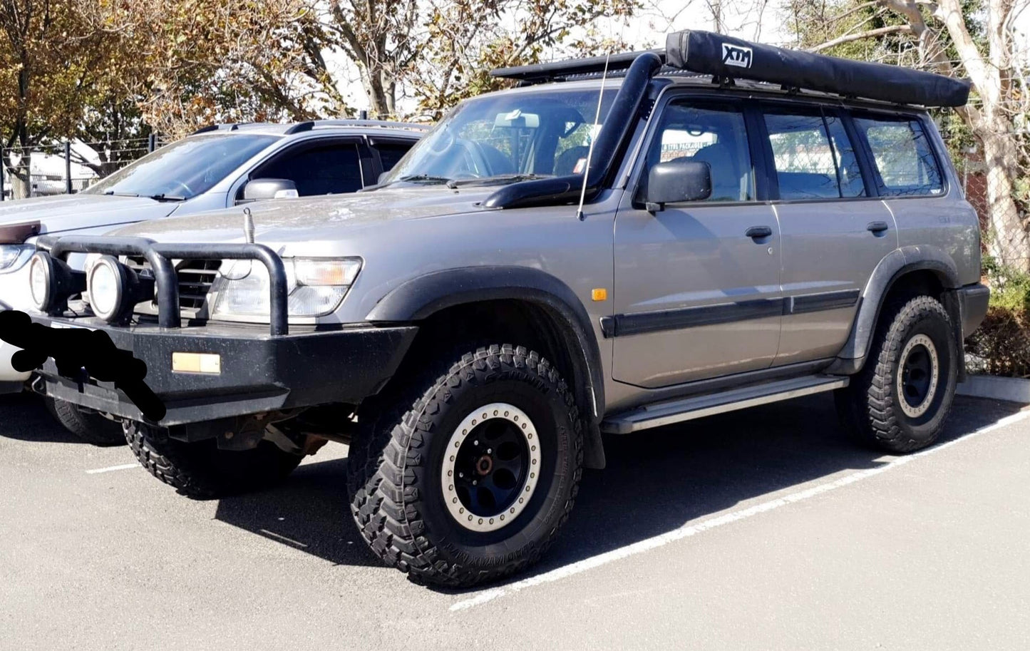 GU Patrol 4" Bonnet Entry Snorkel + Air box Package