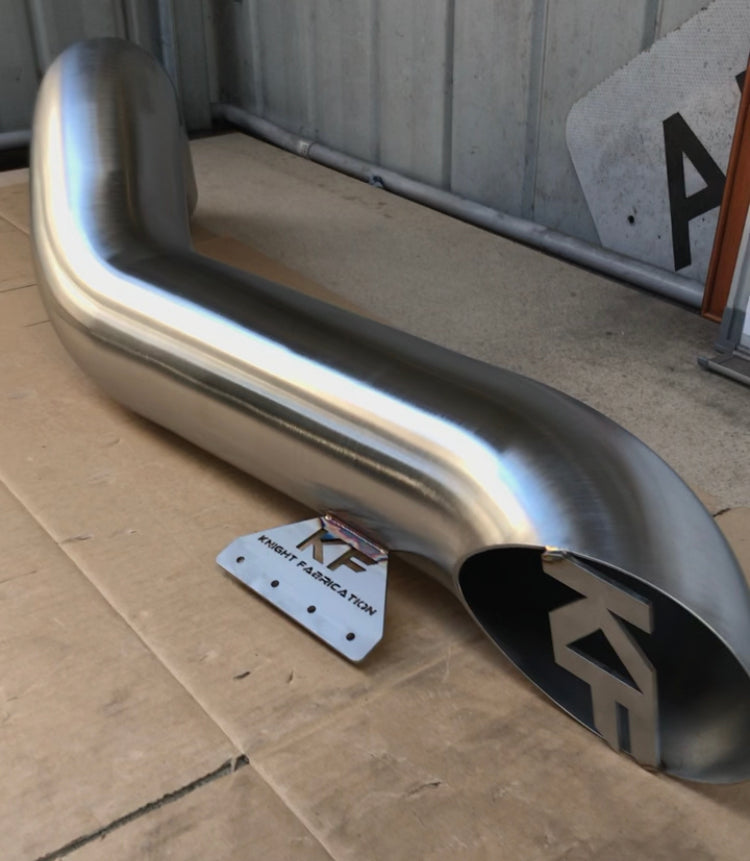 GQ Patrol 5" TWIN Low Cut Bonnet Entry Snorkels