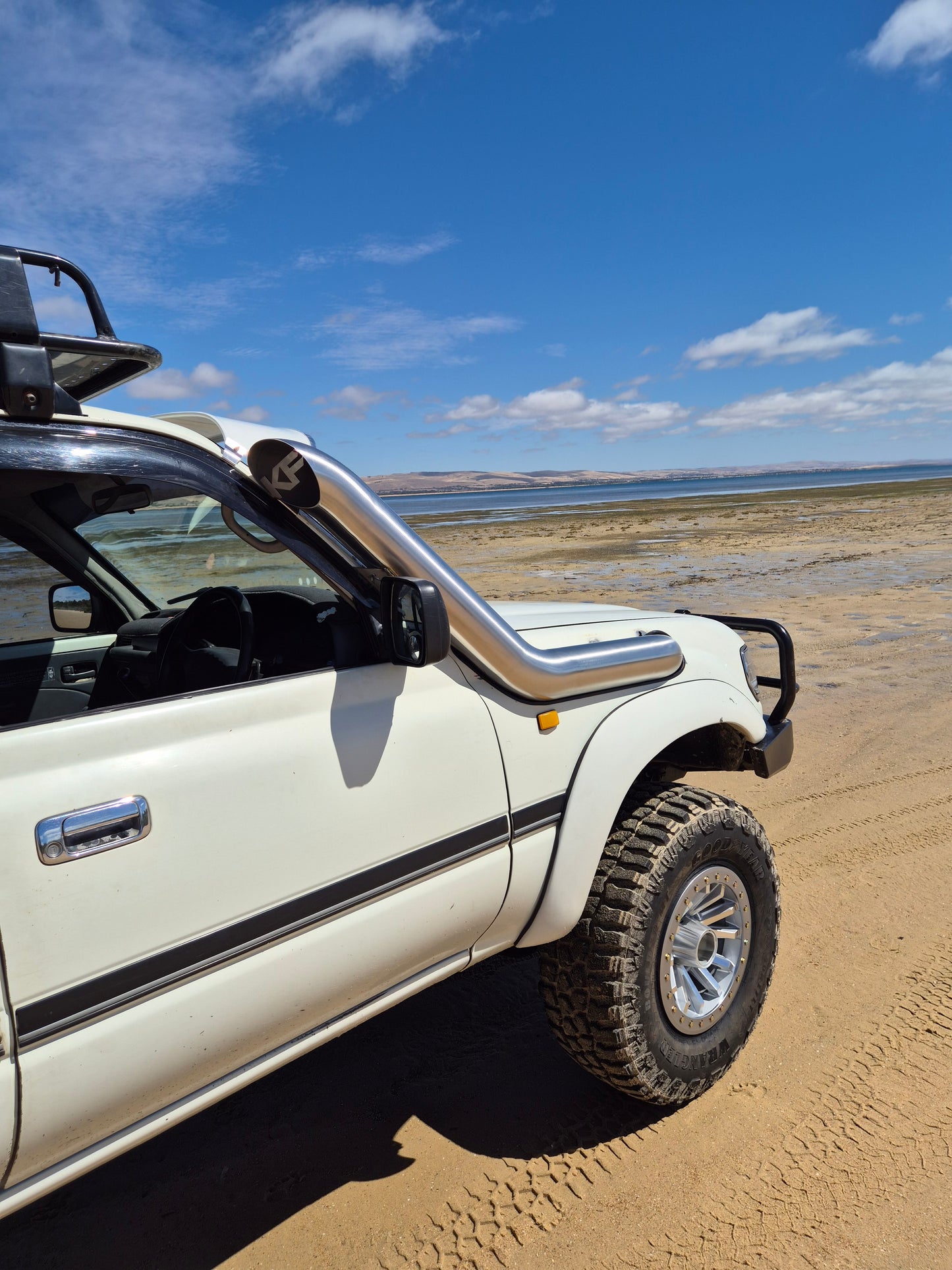 80 Series Landcruiser 5" Low Cut Guard Entry Snorkel