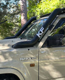 GQ Patrol 4" TWIN Bonnet Entry Snorkels