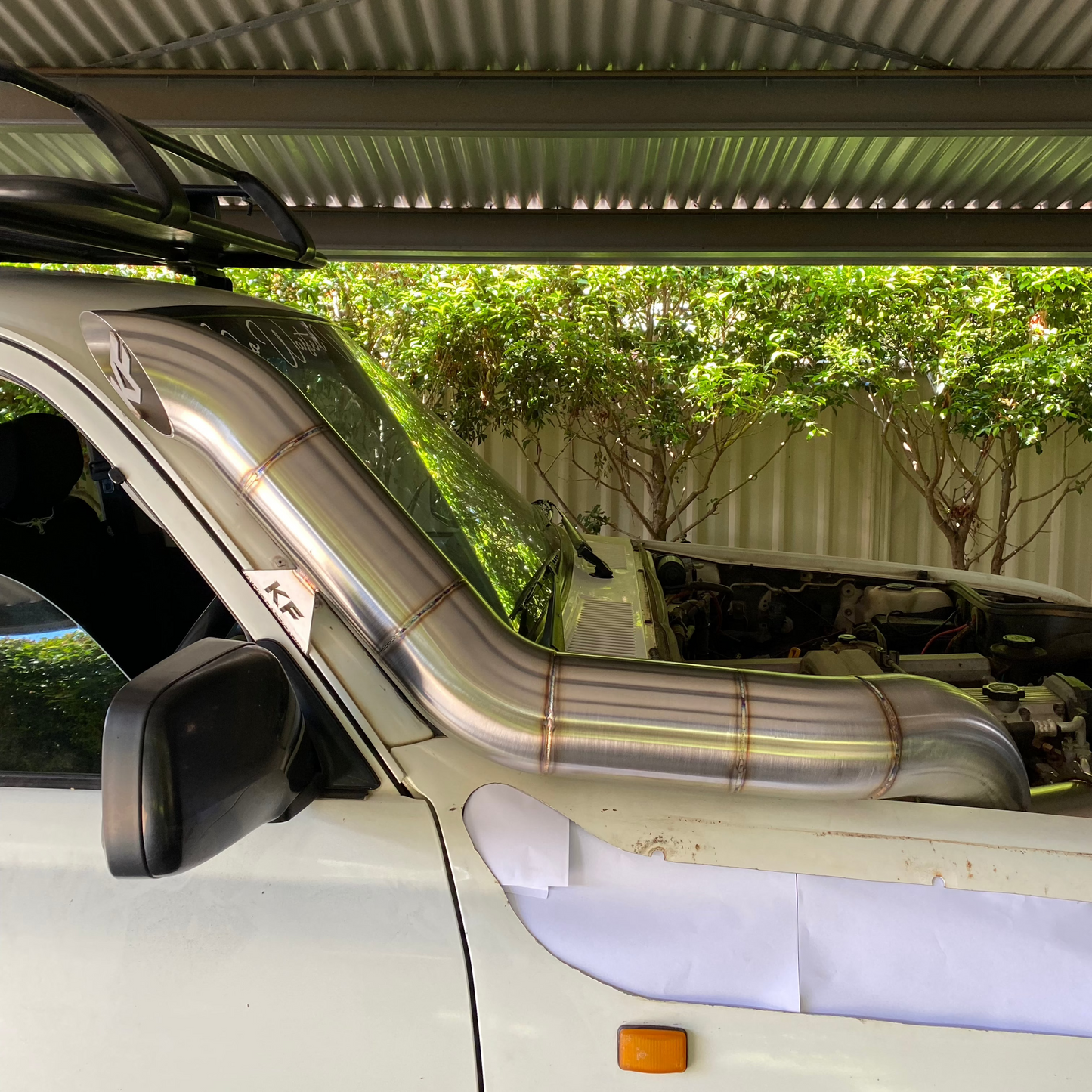 Toyota 80 Series 5” Bonnet Entry Snorkel + Air box Package