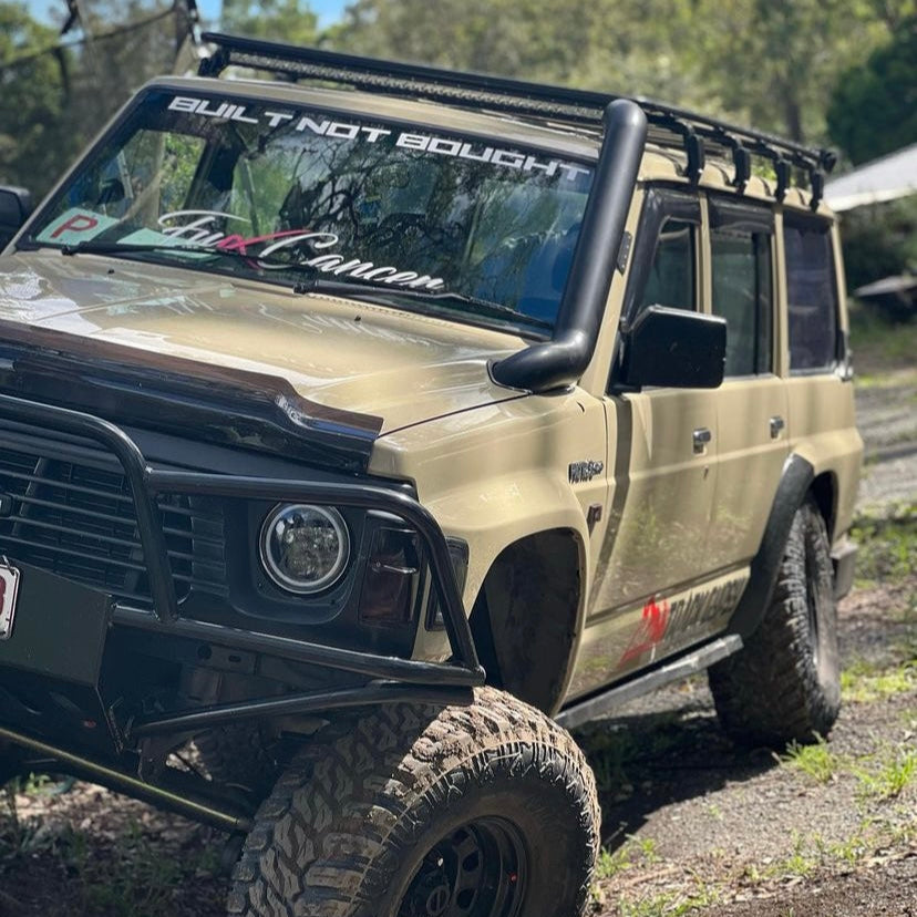 GQ Patrol 4" Bonnet Entry Snorkel + Air box Package